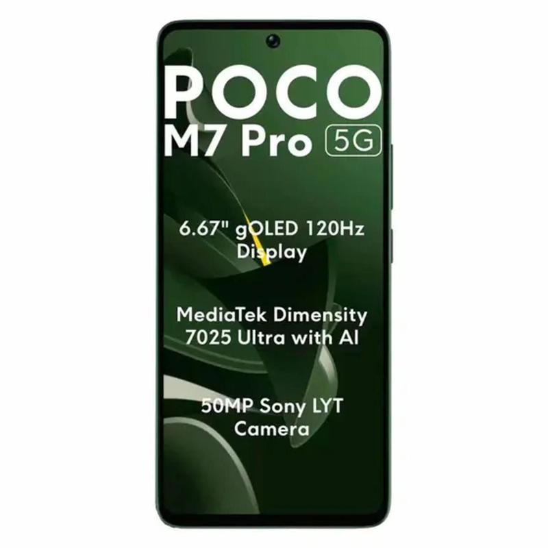 POCO M7 Pro 5G グリーン 8GB/256GB Smartphone Xiaomi Poco M7 Pro 5G 8GB/256GB Green - Verde